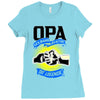 opa der mann der mythos die legende 1 Ladies Fitted T-Shirt