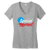Text Women's V-Neck T-Shirt