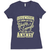 old enough young enough Ladies Fitted T-Shirt