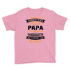 Super Cool Papa Of A Freaking Awesome Granddaughter Youth Tee