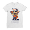 never surrender Ladies Fitted T-Shirt