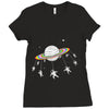 saturn go round Ladies Fitted T-Shirt