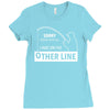 i was on the other line Ladies Fitted T-Shirt