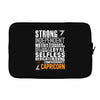 Strong Independent Motivated Capricorn Laptop sleeve
