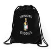 Drinking Buddies Drawstring Bags