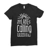 the lake is calling Ladies Fitted T-Shirt