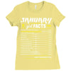 January Girl Facts Aquarius Ladies Fitted T-Shirt