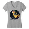 rebel cattack Women's V-Neck T-Shirt