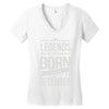 legends are born in december Women's V-Neck T-Shirt