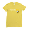 Mom to Bee Baby Boy Ladies Fitted T-Shirt