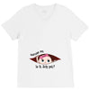 July Peeking Out Baby Girl V-Neck Tee