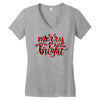 merry and bright Women's V-Neck T-Shirt