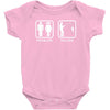 fishing   problem solved mens funny Baby Bodysuit