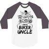 You Cant Scare Me I am Biker Uncle 3/4 Sleeve Shirt