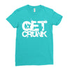 get crunk 2 Ladies Fitted T-Shirt