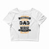 Super Cool Dad Of A Freaking Awesome Nurse Crop Top