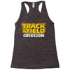 track and field oregon Racerback Tank