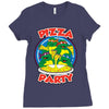 pizza party Ladies Fitted T-Shirt
