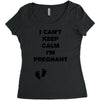 I Can't Keep Calm I'm Pregnant Women's Triblend Scoop T-shirt