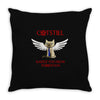 raizez you from purrdition Throw Pillow
