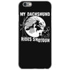 my dachshund rides shotgun iPhone 6/6s Case