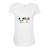 cat and dog Maternity Scoop Neck T-shirt