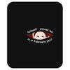 February Peeking Out Asian Baby Boy Mousepad