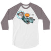 astronaut dog 3/4 Sleeve Shirt
