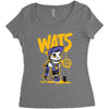 wat skateboard Women's Triblend Scoop T-shirt