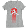 basketball jump Ladies Fitted T-Shirt