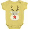 christmas reindeer rudolph Baby Bodysuit