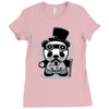 steampunk panda Ladies Fitted T-Shirt