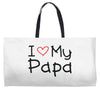 I Love My Papa Weekender Totes