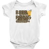 beer pong Baby Bodysuit