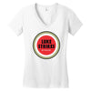 luke strikes Women's V-Neck T-Shirt