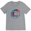 square in circle V-Neck Tee