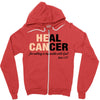 Heal Cancer Zipper Hoodie