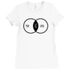 music elitism venn diagram musician indie snob rock geek shirt t shirt Ladies Fitted T-Shirt