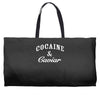cocaine and caviar   mens hoodie cocain Weekender Totes