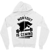 round neck half sleeves Zipper Hoodie