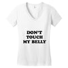don't touch my bella Women's V-Neck T-Shirt