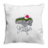 don't step on the grass Throw Pillow