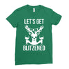 let's get blitzened 1 Ladies Fitted T-Shirt