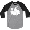 rude, rabbits humping,funny 3/4 Sleeve Shirt