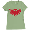 pj masks owlette symbol Ladies Fitted T-Shirt