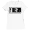 Atheism (A non-prophet organization) Ladies Fitted T-Shirt