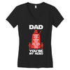 dad you're my hero Women's V-Neck T-Shirt