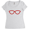 kacamata red Women's Triblend Scoop T-shirt