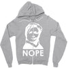 nope Zipper Hoodie