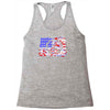 american flag peace Racerback Tank